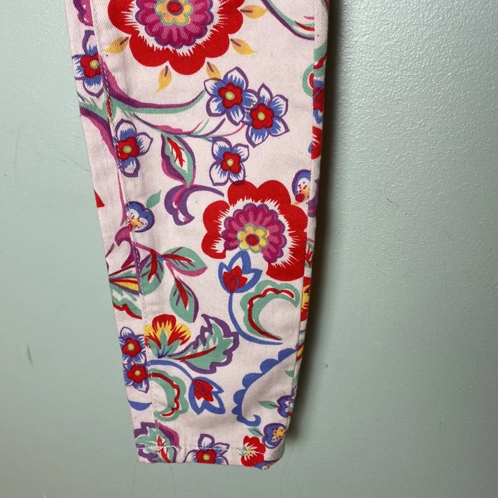 Pilcro & the Letterpress by Anthropologie Floral Mid-rise Skinny Jeans S… - Picture 4 of 11